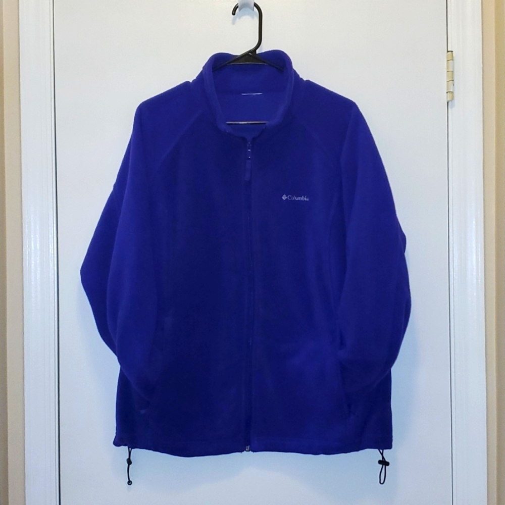 🏔AllOver Purple Fleece Columbia Jacket🏔 - Picture 1 of 9
